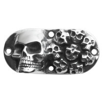  Multiple Skull Inspection Cover by Skull Enterprises Aluminium Polished 