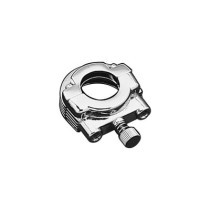  Throttle Clamp Set Chrome 1" Dual Cable 