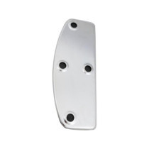  Retangular Floorboard Replacement Top Plate with Rubber Chrome 