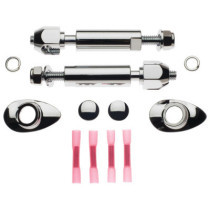  Round Support Stud Turn Signal Relocation Kit Chrome 