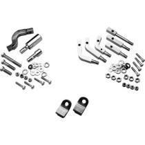  OEM-Style Floorboard Bracket Kit Chrome 