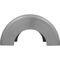  8 1/2" Roll-Your-Own Custom Blank Steel Front Fender Smooth-Side with 15 3/4" Radius Raw 