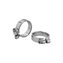  Aircraft Style Exhaust Clamp, Chrome Exhaust Clamp Chrome 