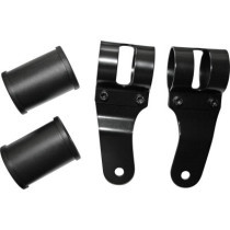  38-42mm Fork Sidemount Headlight Mount With rubber spacer Black Satin 