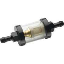  See-Flow Glass Fuel Filter 1/4" Fuel Lines Black 